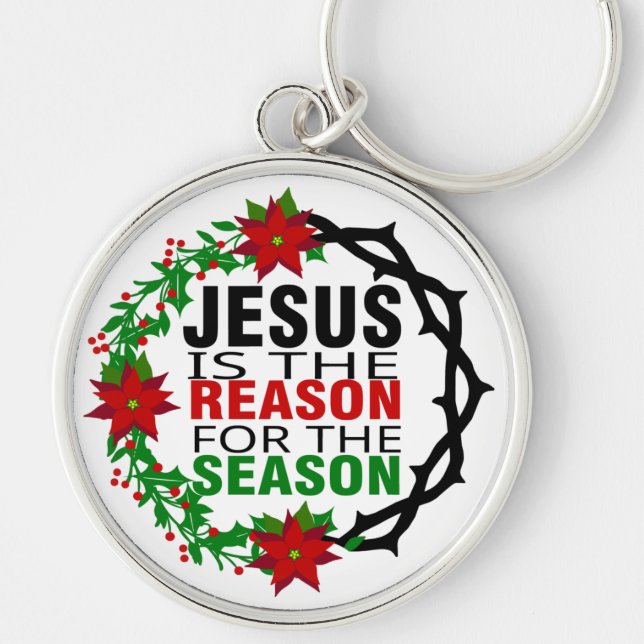 Porte-clés Jésus est la raison de la saison (Devant)