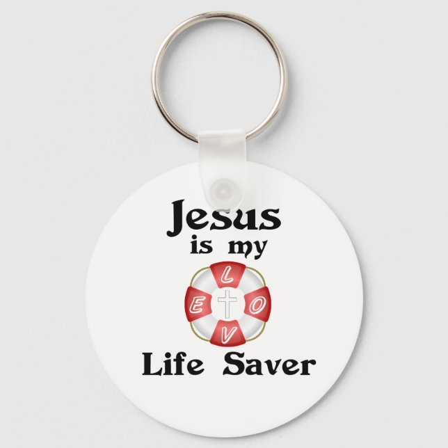 Porte-clés Jésus est mon sauveur de vie (Recto)