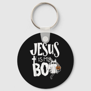 Porte-clés Jesus Is My Boo - Drôle Chat Éffrayant Christian H