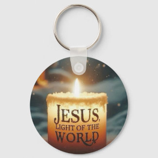 Porte-clés Jesus Light of the World Nativity Christmas Double