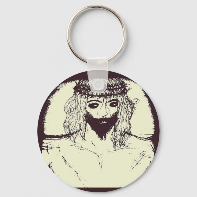 Porte-clés Jésus nous sauvera et le ciel s'ouvrira (Recto)