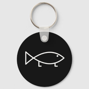Porte-clés Jésus Poisson avec pattes - Porte - clé