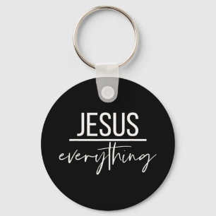 Porte-clés Jésus sur tout le chrétien religieux Christ O