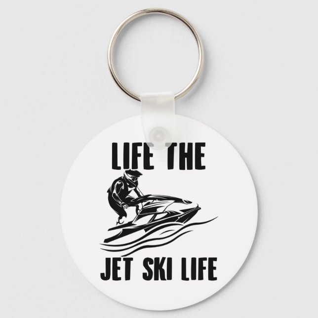 Porte-clés Jet Ski | Jet Ski Conduite été Jet Boat Cadeaux (Recto)