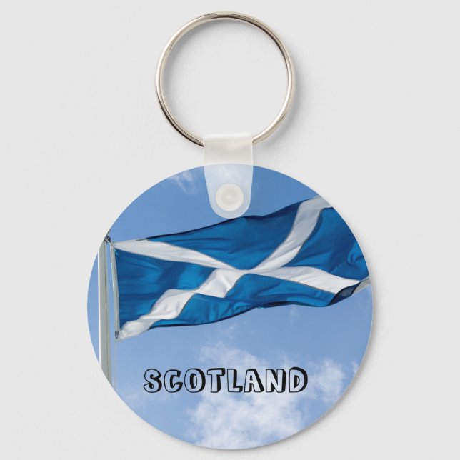 Porte-clés Jeter le drapeau de l'Ecosse (Recto)