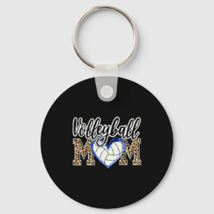 Porte-clés Jeu drôle femmes volley-ball ballon léopard maman
