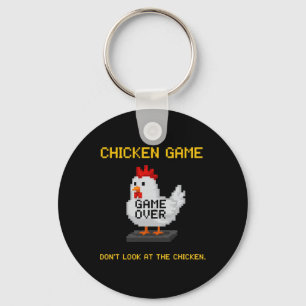 Porte-clés Jeu du poulet Ne regardez pas le poulet Drôle de p