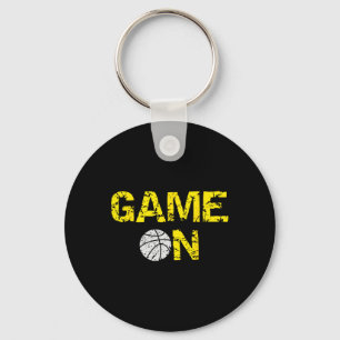 Porte-clés Jeu Sur Basket; Blue Black Yellow Gold Team Co