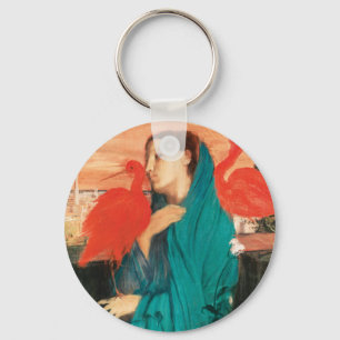 Porte-clés Jeune femme avec Ibis Fine Art par Edgar Degas