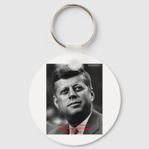 Porte-clés JFK "Pardonne Ne Pas Oublier" Citation De Sagesse 