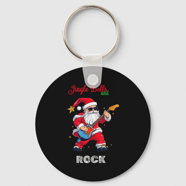 Porte-clés Jingle Bell And Rock Christmas Santa Rolling Playi (Recto)