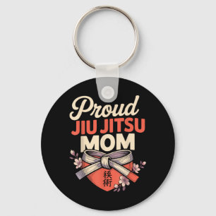 Porte-clés Jiu Jitsu Maman Mère Rétro Vintage Fière Jiu Jitsu