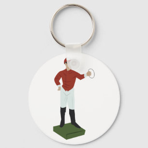 Porte-clés Jockey sur gazon
