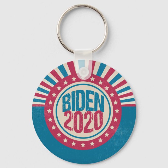 Porte-clés Joe Biden 2020 Rétro Politique (Recto)