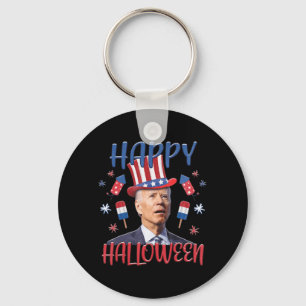 Porte-clés Joe Biden a confondu Joyeux 4ème d'Halloween Quatr