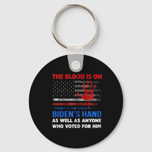 Porte-clés Joe Biden A Du Sang Sur Ses Mains Anti Biden Appor