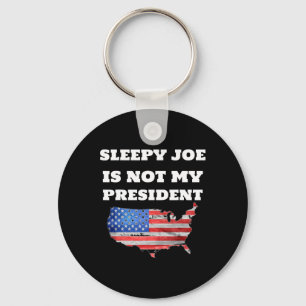 Porte-clés Joe Biden N'Est Pas Mon Président Harris Usa Elect
