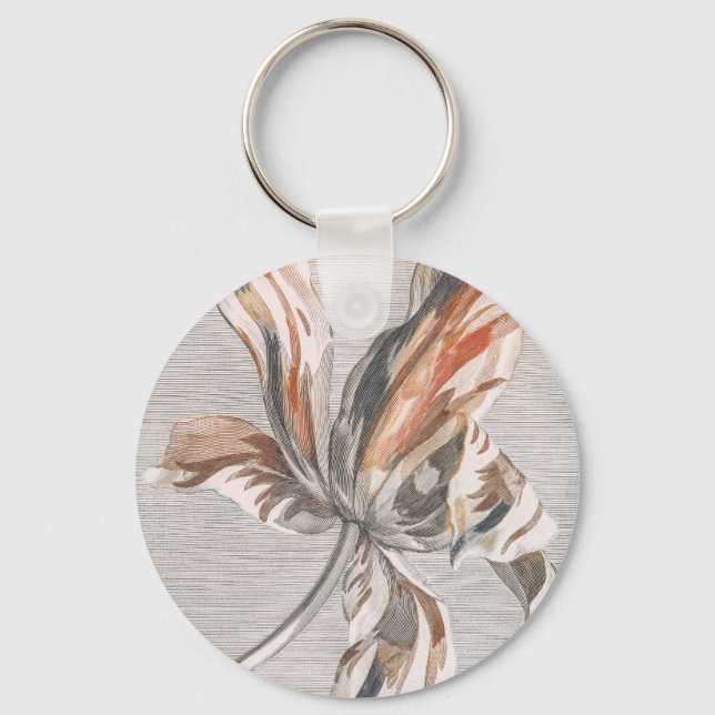 Porte-clés Johan Teyler A Blooming Tulip Flower Painting (Recto)