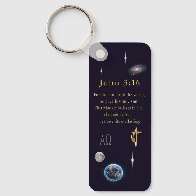 Porte-clés John 3:16 (Recto)