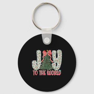 Porte-clés Joie au monde Jésus Noël chrétien Xmas Tr