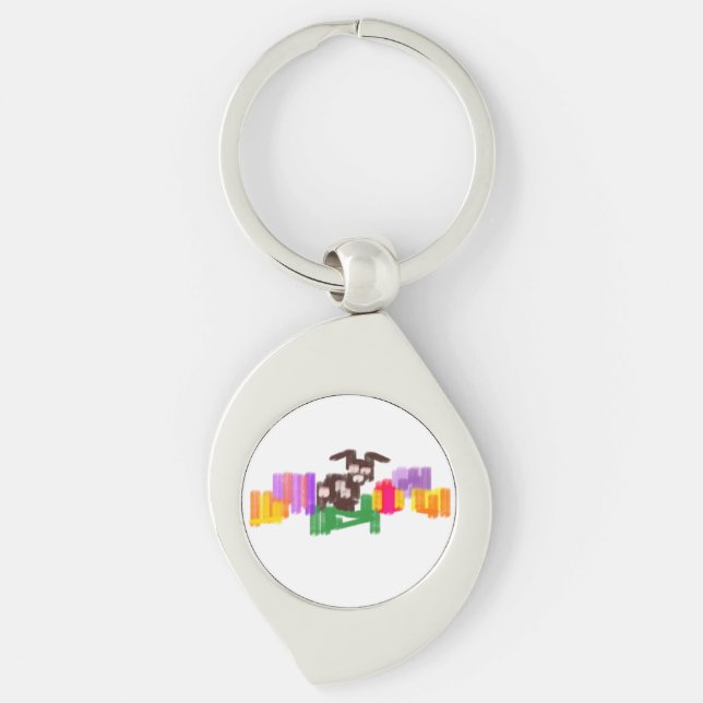 Porte-clés Joie de lapin (Devant)