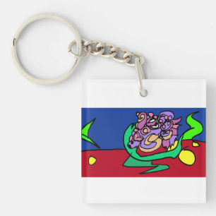 Porte-clés Joie de poisson combattant