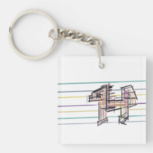Porte-clés Joie d'été loup