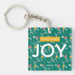 Porte-clés Joie Fêtes Berries Green Christmas Custom