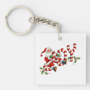 Porte-clés Joie Vintage Père Noël