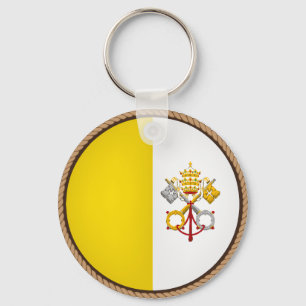 Porte-clés Joint frais de drapeau de Ville du Vatican
