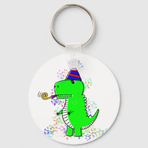 Porte-clés Joli Anniversaire Dinosaur Confetti