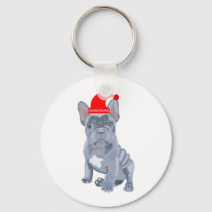 Porte-clés Joli chiot Bouledogue Français 