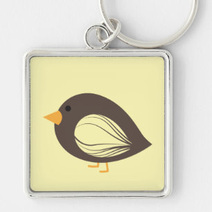 Porte-clés Joli coloré porte - clé d'oiseaux curieux
