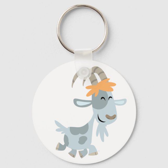 Porte-clés Joli Cool Porte - clé de chèvre caricature (Recto)
