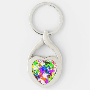 Porte-clés Joli design coloré de peinture éclatante