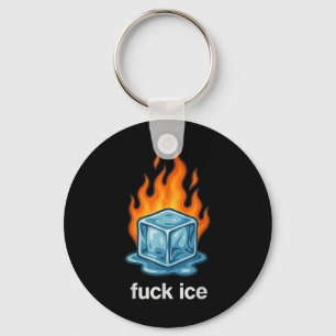 Porte-clés Joli glaçon en feu pour la déportation de glace po