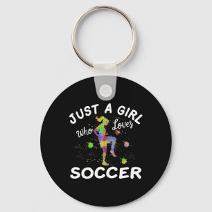 Porte-clés Joli maillot de football pour filles juste une fil