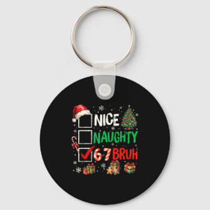 Porte-clés Joli Mauvais 6 7 Mème 6 7 Noël Six Sept Xmas