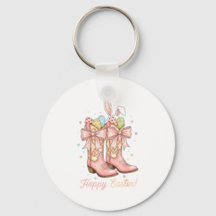 Porte-clés Joli œuf de Pâques Salut Bottes de cowboy occident