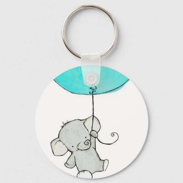 Porte-clés Joli petit éléphant adorable (Recto)