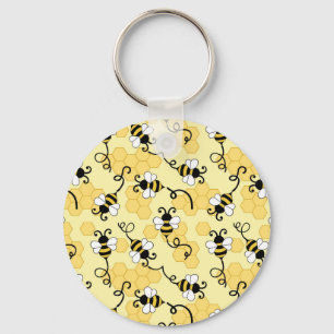 Porte-clés Joli petit motif abeilles
