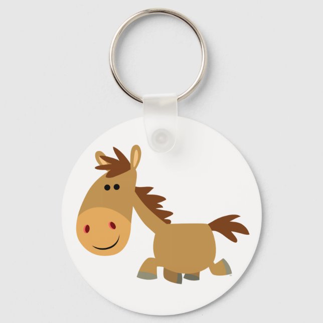 Porte-clés Joli Porte - clé de Cheval de Cartoon Doux (Recto)