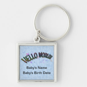 Porte-clés Joli Rainbow Hello World