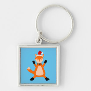 Porte-clés Joli renard de Noël