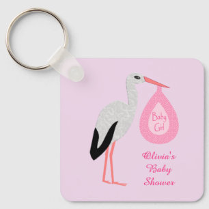Porte-clés Joli rose bébé fille Baby shower  Porte - clé