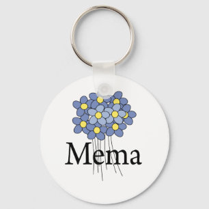Porte-clés Joli T-shirt MeMa Fleur Bleue
