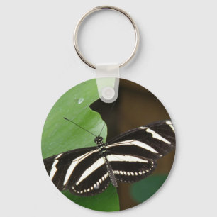 Porte-clés Joli Zebra Longwing Papillon Porte - clé