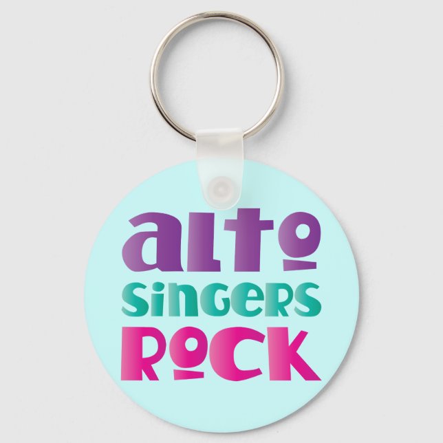 Porte-clés Jolie Alto Singers Rock Cadeau (Recto)