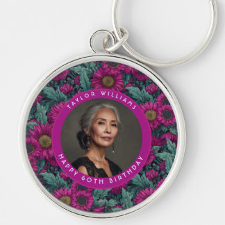 Porte-clés Jolie Daisy Joyeux Anniversaire Personnalisé Viole