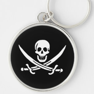 Porte-clés Jolly roger drapeau de pirate